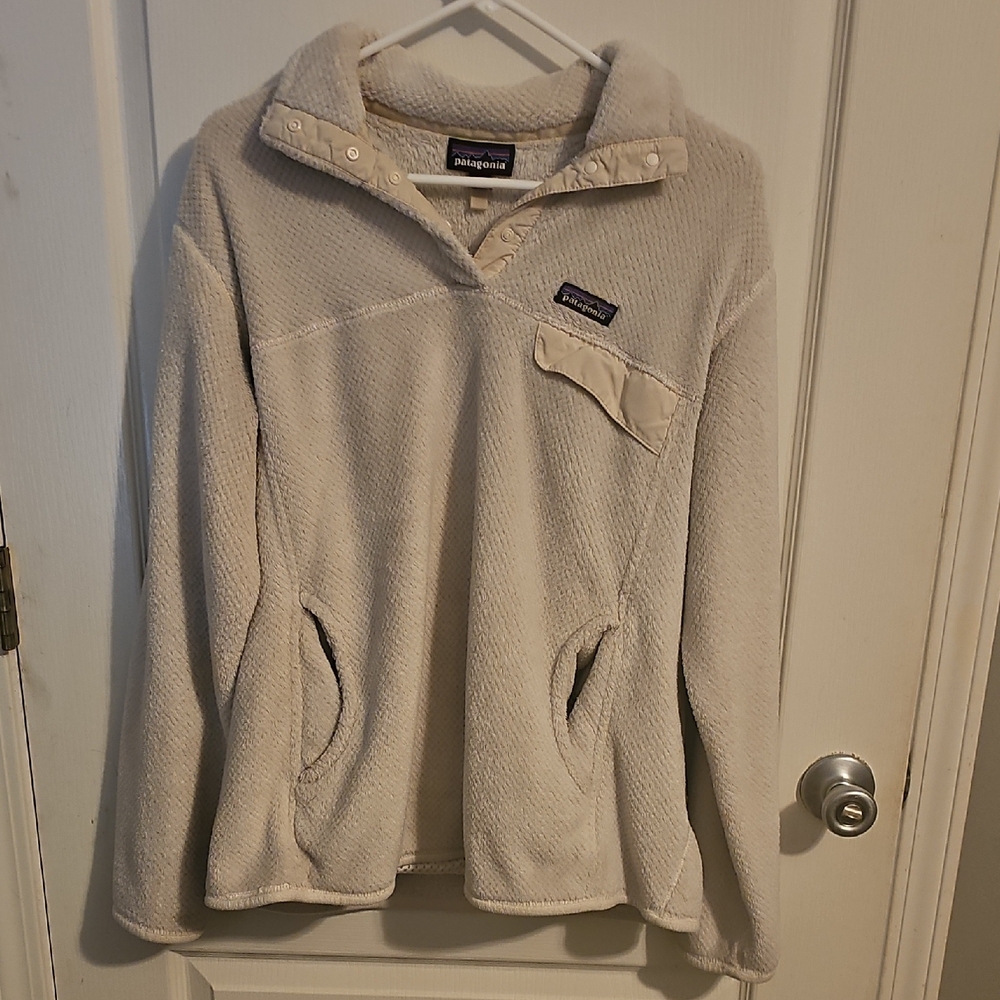 Patagonia Beige Fleece Pullover